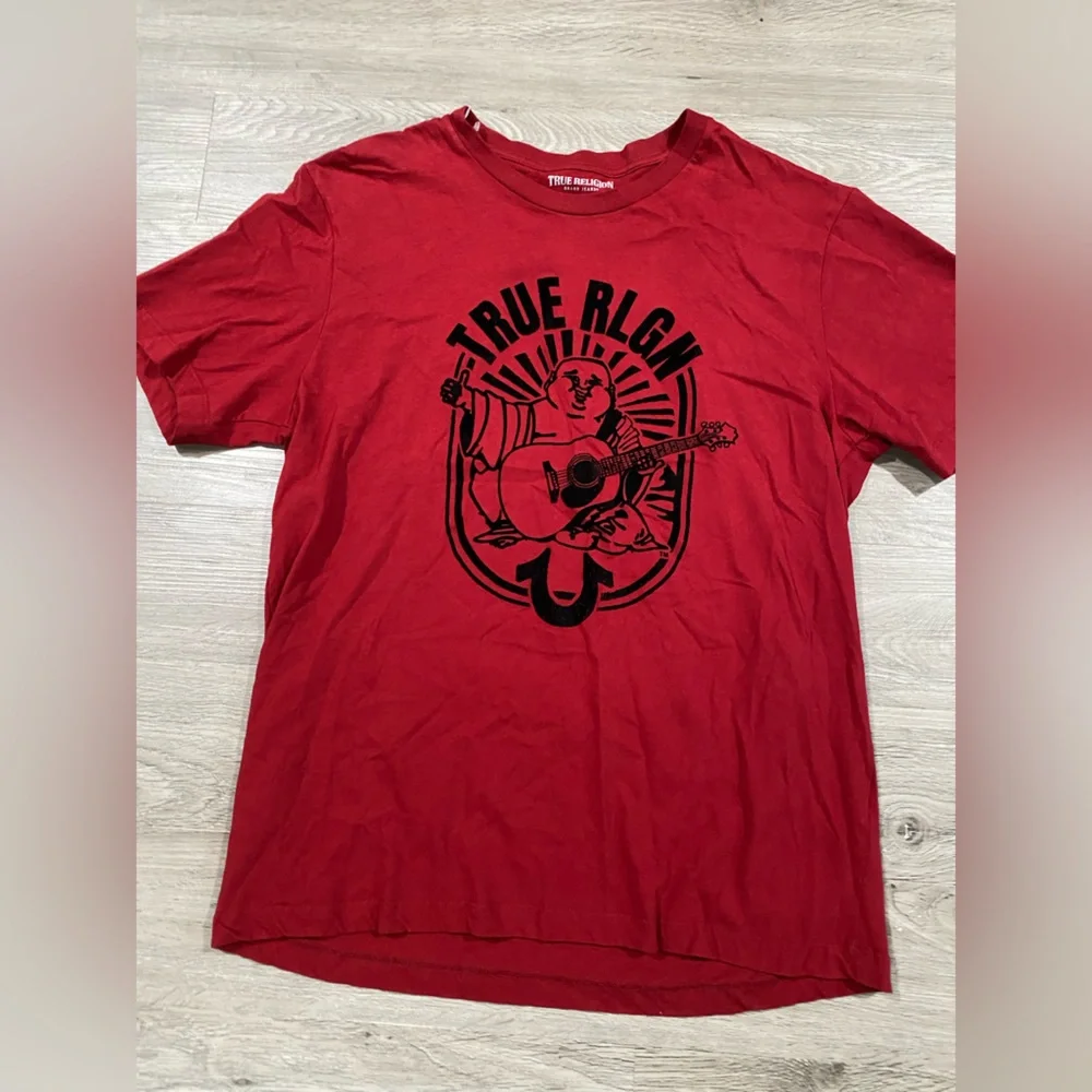 True Religion Red Short Sleeve Tee‎